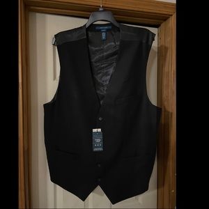 NWT Perry Ellis Black Vest